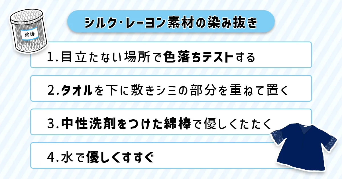 染み抜きの手順